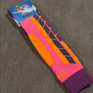 SOARED Ski Socks Pink Womens 39-42 (8-12)
